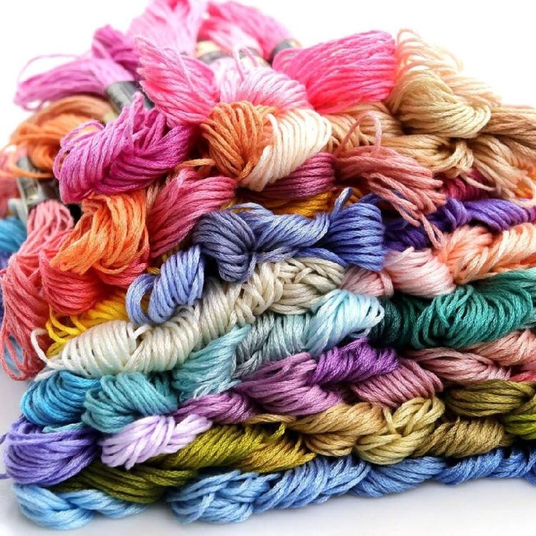 Artistic Crosses Stitching Embroidery Thread Colorfast Stitching Thread Embroidery Floss for Creative Embroidery Project