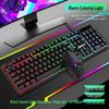 You Shi Wired Rainbow Backlit Mechanical Feel Gaming Keyboard and 4D Mouse Combo