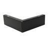 Corner Furniture Leg, Matt Black, Height 5.5 Cm