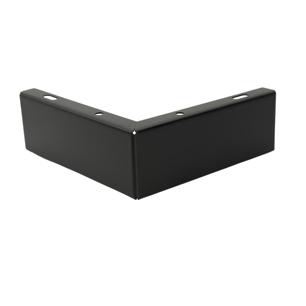 Corner Furniture Leg, Matt Black, Height 5.5 Cm