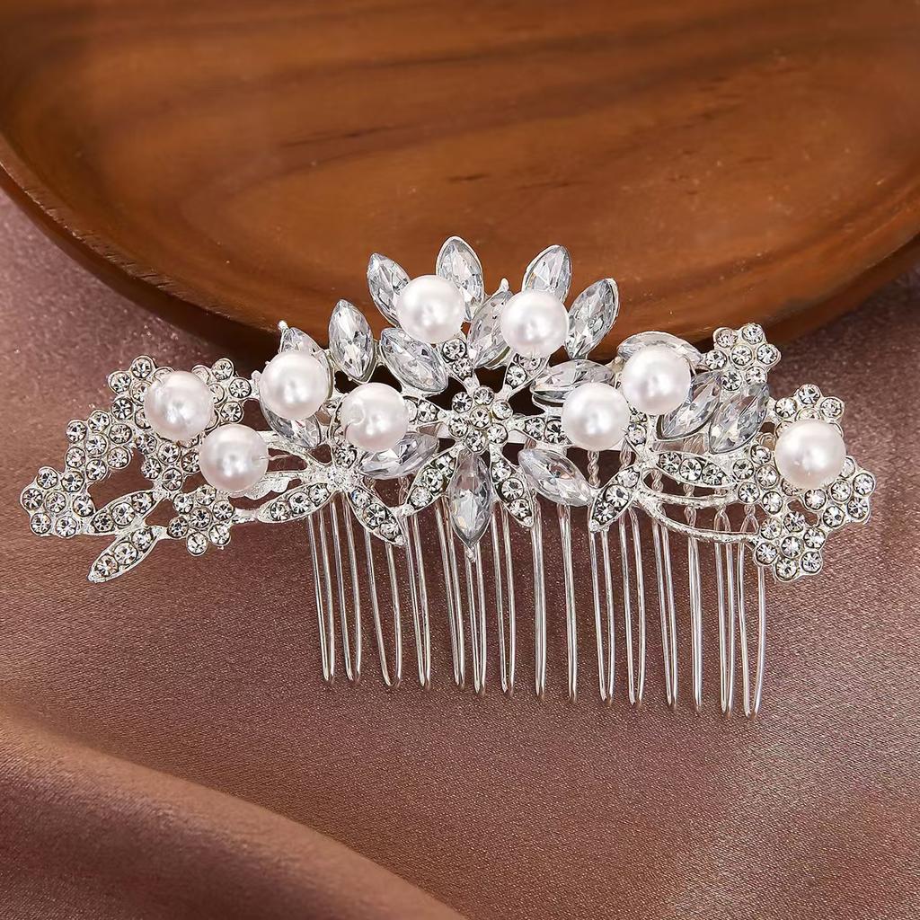 1pc Luxurious Bridal Hair Accessory Sparkling Rhinestone Headpiece for Wear Wedding Parties Ceremonies Women's Jewelry Hairpins