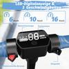Trotinetă electrică TODIMART pentru copii: Motor 150W + 3 Viteze + Boxă Bluetooth + Lumini LED Colorate – Plimbă-te cu Muzică & Stil!