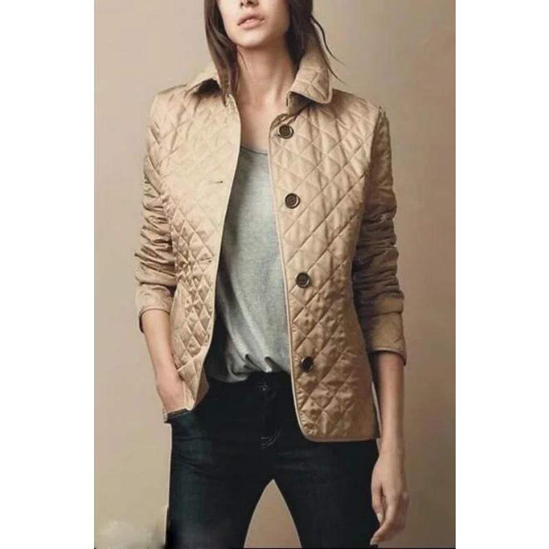 Quilted Coats for Women Lightweight Thick Jacket Padded Tops Outdoor Wear Female Clothes Winter and Autumn