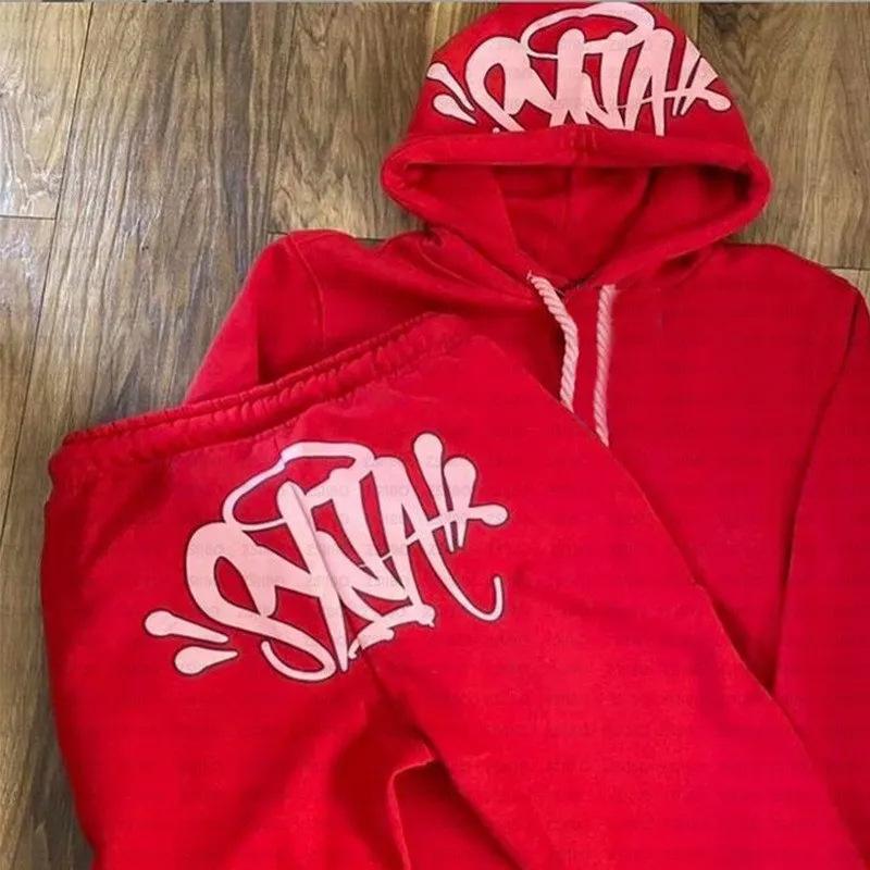 Synaworld Zweiteiler-Set aus Hoodie und Jogginghose, Y2k-Buchstabenstickerei, übergroßer Hoodie-Jogginghosen-Satz