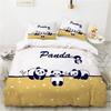Cute Animal Pattern Panda Bear Bedding Set Boys Girls Twin Queen Size Duvet Cover Pillowcase Bed Kids Adult Fashion Home Textile