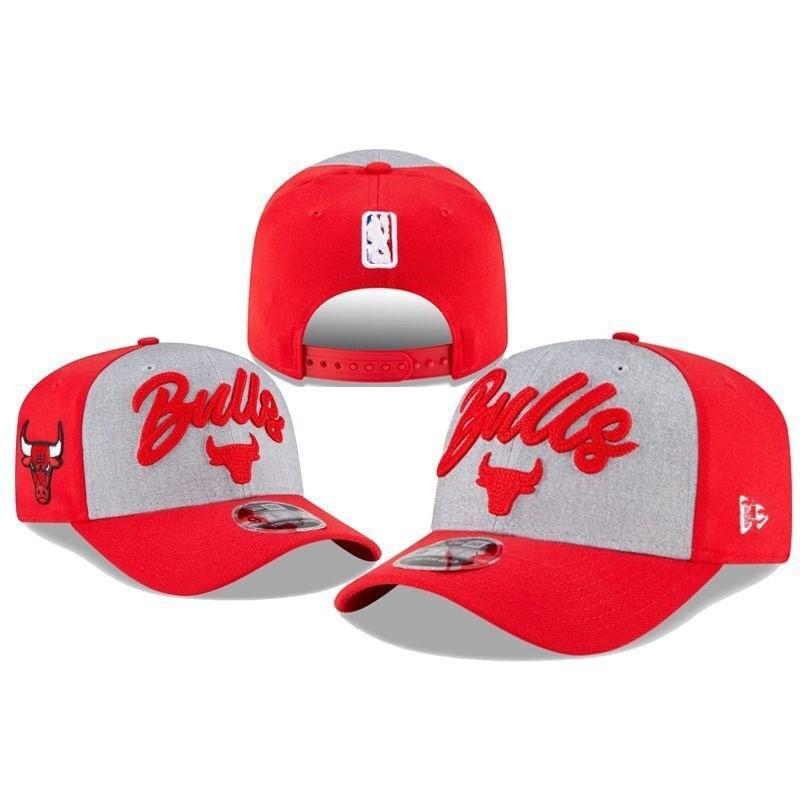 Flat Brim Embroidered Baseball Cap Adjustable Sport Sun Hat Bulls Team