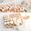 33pcs Fondant Cutters Cookie Plunger Cutters Snowflake Flower Leaf Butterfly Shape Icing Modelling Tools for Cake Sugarcraft Decorating