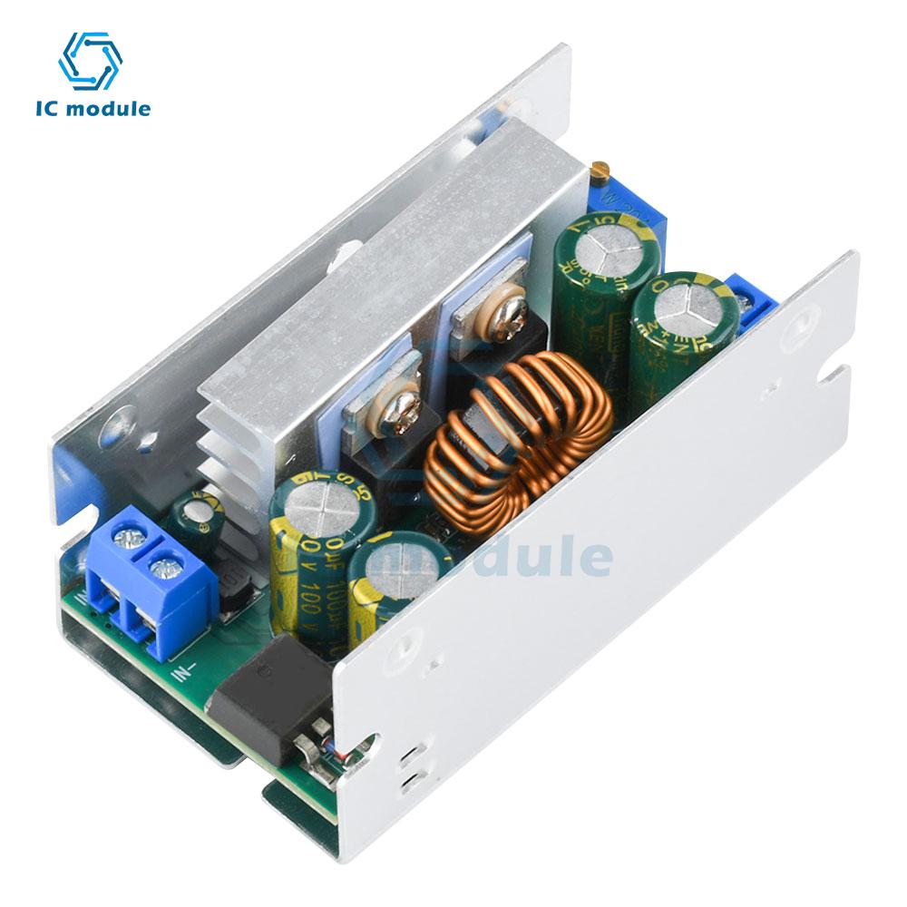 15A 200W DC-DC Adjustable Buck Converter Module 8-55V to 1-35V Output High Power Voltage Regulator with Aluminum Shell