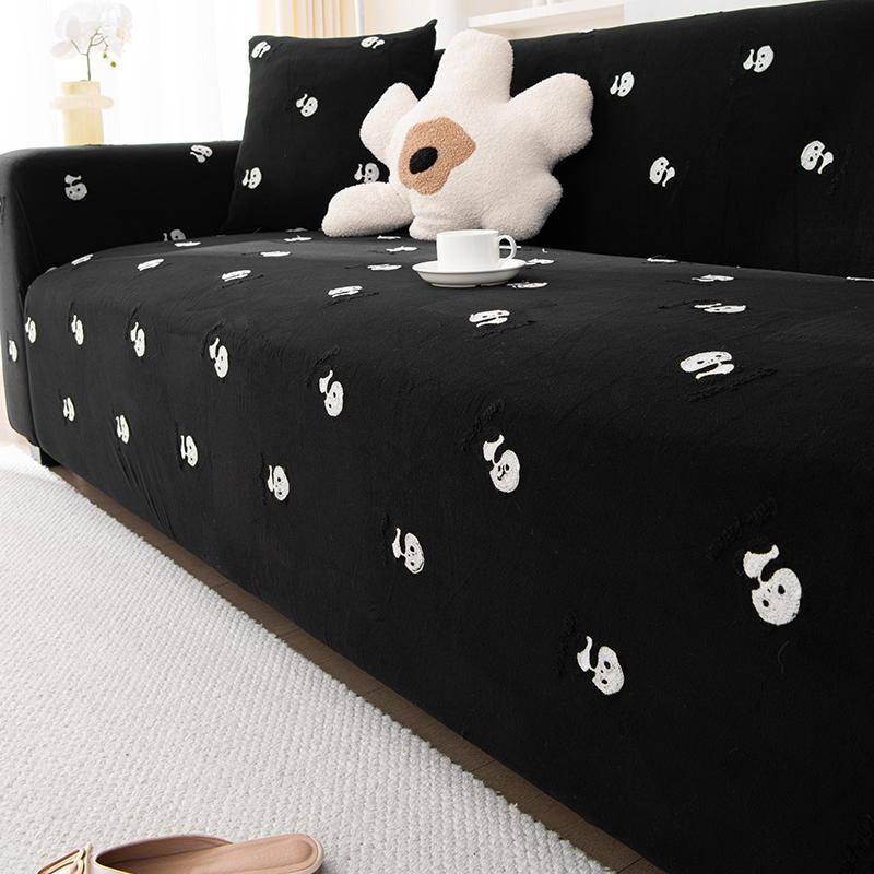 

Эластичный чехол для дивана, универсальный, цельный, нескользящий, защитный чехол, современный, простой, на все времена, универсальный, полностью покрытый тканью 90—140cm