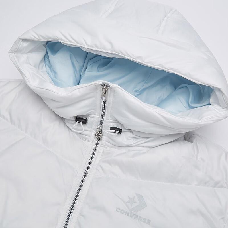 (WMNS) Converse Long Down Jacket Asia Sizing 'White' Women's 10019328-A01