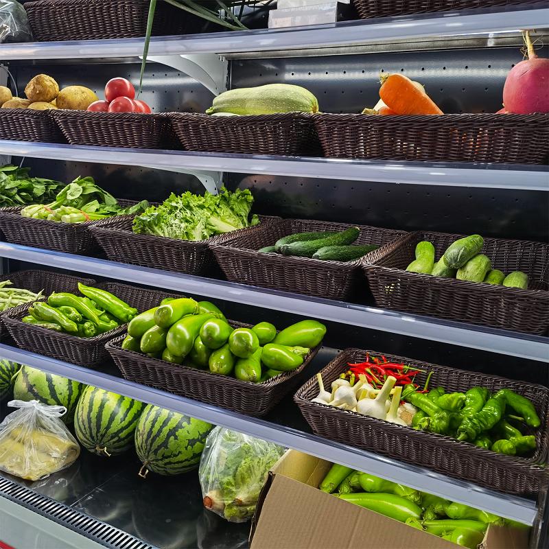 Rectangular Handwoven Rattan Storage Basket