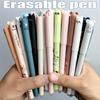 4Pcs Cute Panda Erasable Gel Pens Blue Ink Friction Writing Pens Set with 20 Pcs Refills 2Pcs Erasers