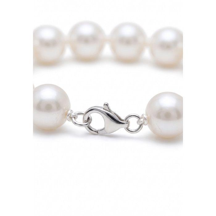 Bracelet - PEARLS & COLORS - Pearls & Colors - Perle d'eau douce 9-10 mm - Argent 925 - Qualité AAA+
