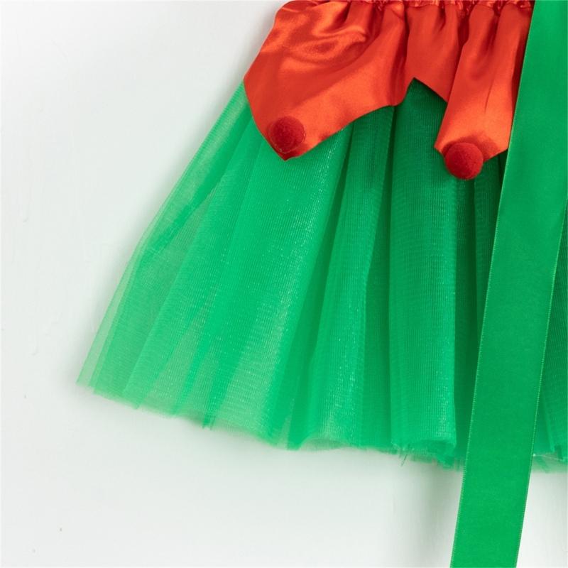 Weihnachtsprinzessin Outfits Tutu-Rock Weihnachtsbaum/Hirsch Geweih Weihnachts-Kostüm für Halloween Cosplay Kostüm