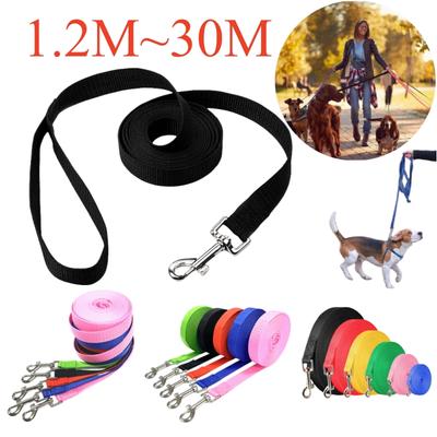 1,2M-30M Lange Leine für Hunde Überlange Hundeleine Welpen Outdoor-Training Nylonseil Hunde Zubehör Erweiterte Kontrolle Hundeleinen