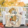 Bubu and Dudu1 printed throw blanket—lightweight,soft,warm;versatile blanket for all seasons—perfect as &air-conditioning throw,nap blanket