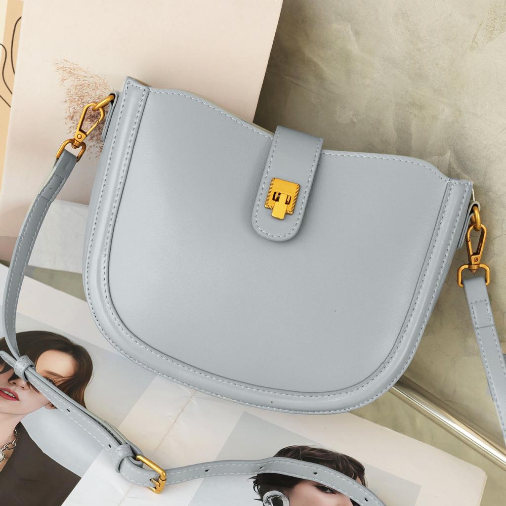 Cowhide Shoulder Shell Women's Bag Women's Fashion Simple Bag Practical Commuter Bag Multi-compartment