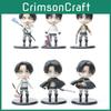 Einzigartige Attack on Titan Eren und Levi PVC-Figuren 10cm Gashapon Spielzeug für Stilvolle Haus- und Autodekoration