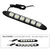 2PCS Waterproof DRL 6Chips Car Auto Decorative Flexible Daytime Running Light Driving Led Strip Headlight Fog Backup Trunk Led