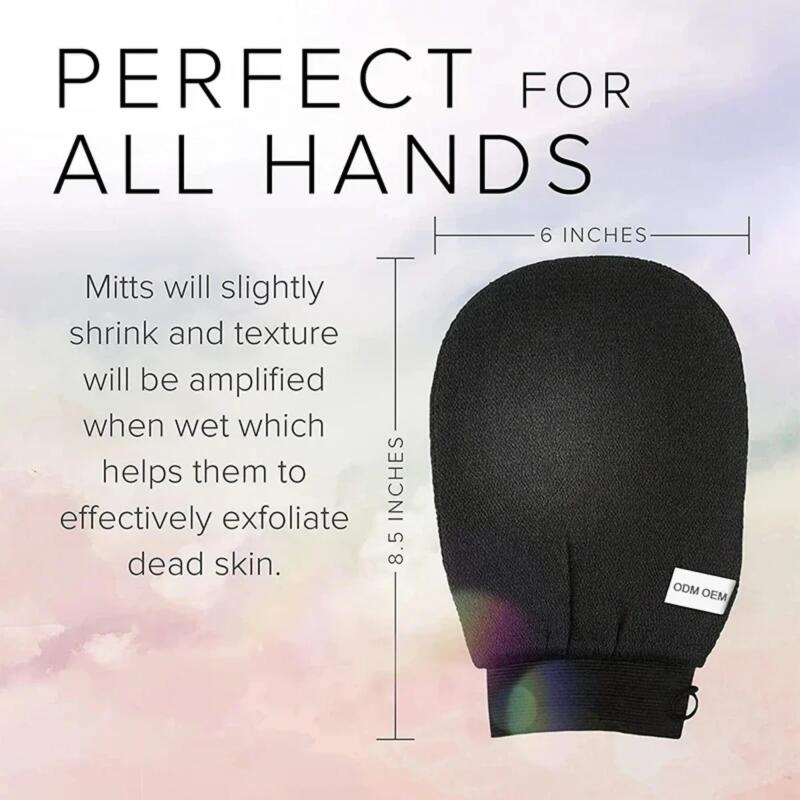 Bath Scrub Glove Exfoliating Body Facial Tan Massage Glove Exfoliator Glove Random Color Bath Shower Wash