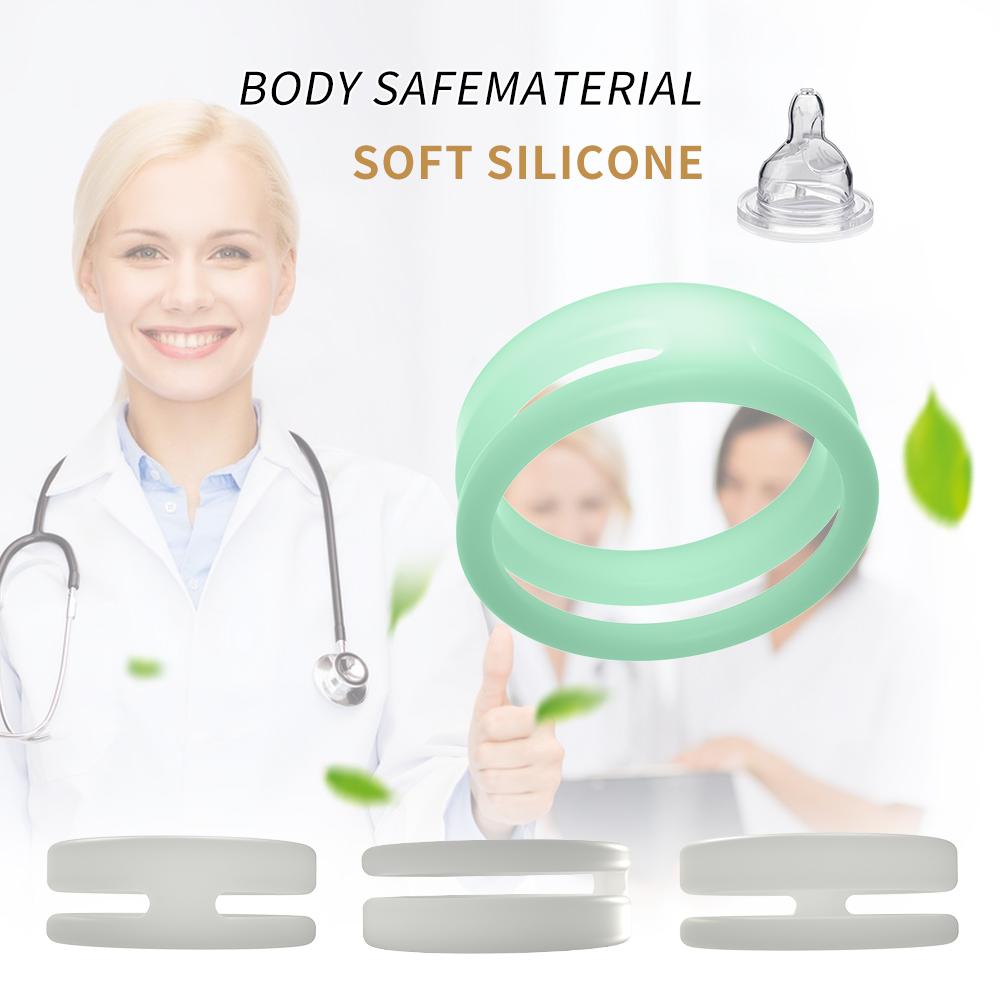Safe Silicone Black Male Rings Double Cockring Delay Premature Ejaculation Penis Ball Loop Lock Adult Sex Toys Product for Men