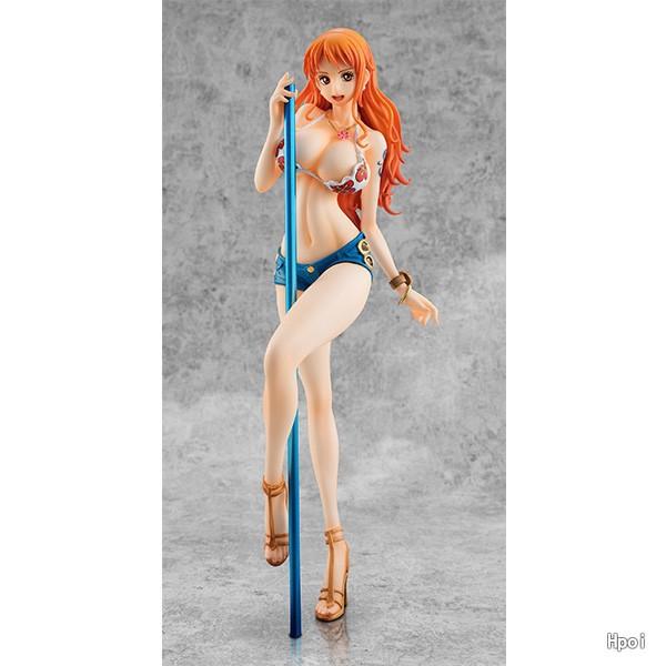 Anime ONE PIECE Pole Dance Nami POP Nami, Singing and Dancing BB Swimsuit, Model Boxed Figure