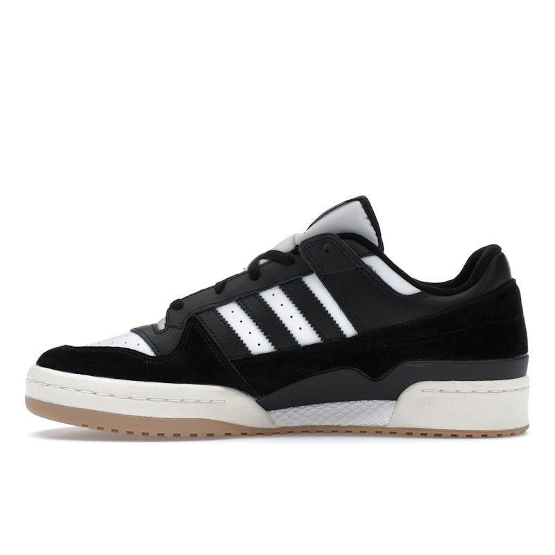 Adidas Forum Low Black White Gum Unisex Sneakers Core-Black Cloud-White Cream-White ID6857