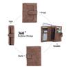 2025 Women's Retro Frosted Two-Fold Short Wallet, Multifunctional Simple Fashion Clutch.