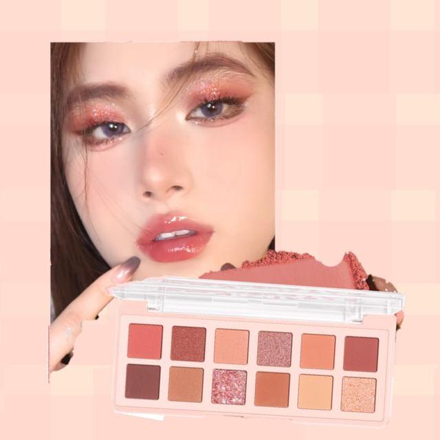 PINKFLASH - Pro Touch Eyeshadow Palette-Strawberry