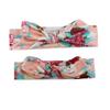 2pcs Parent-Child Headwear Mom Daughter Matching Hairband Set Turban Baby Girls Twist Knot Headbands Family  Accessories