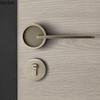 Zinc Alloy Bedroom Door Lock Magnetic Silent Locks Doorknob Yellow Antique Copper Split Lock Home Door Hardware Safety Locks