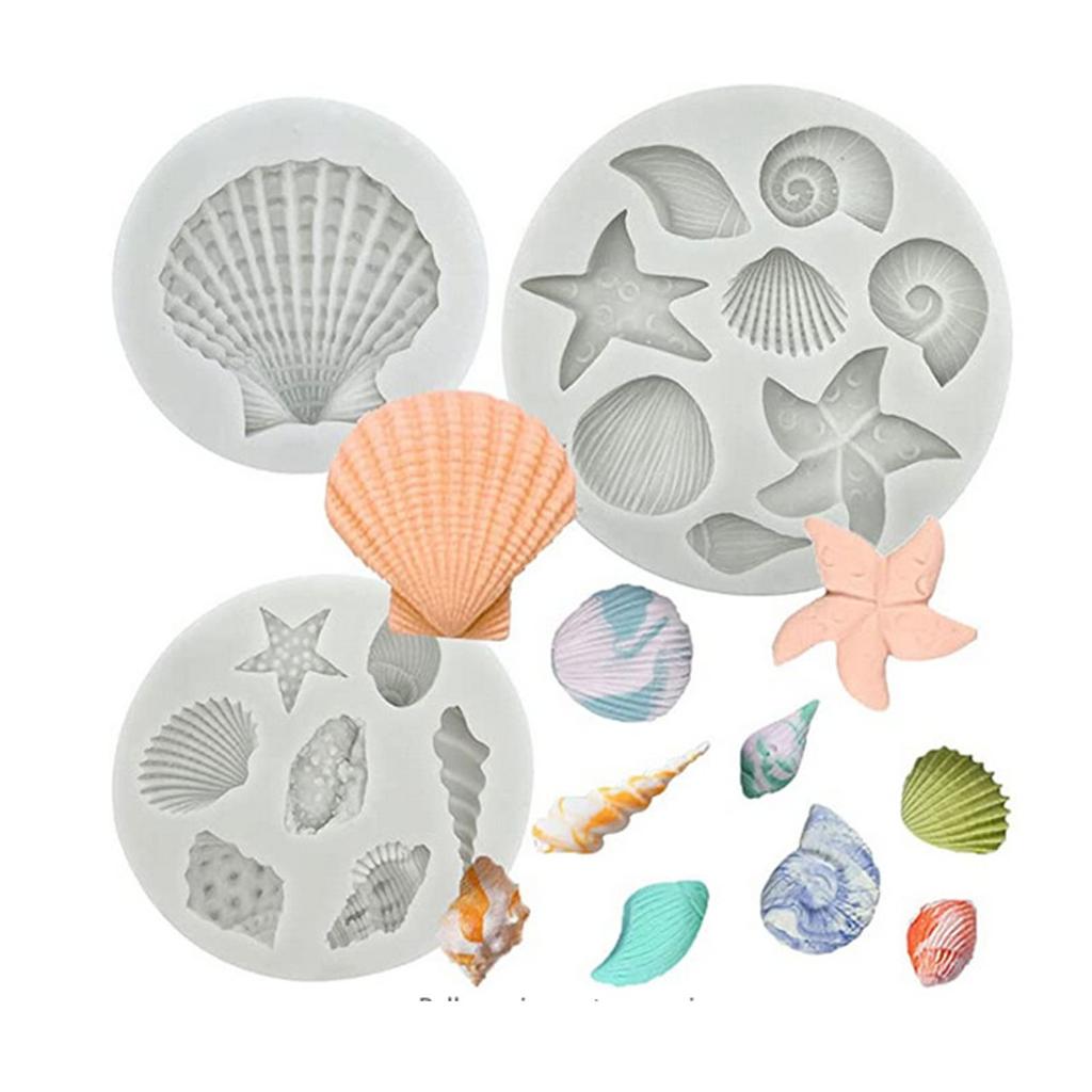 Silicone Baking Molds Marine Animals Shape Fondant Moulds Cake Mould Baking Tool Chocolate Mold Baking Accessories