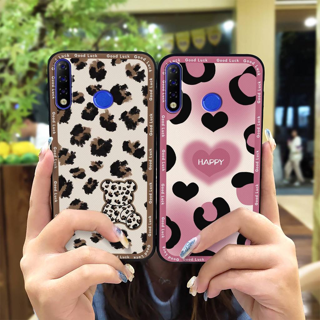 Shockproof Cute Phone Case For Tecno Spark4/Camon12/KC8 Full Wrap Durable Soft Case Fashion Design Silicone Back Cover