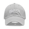 Cappellino da baseball unisex in morbido cotone con ricamo LETTERA COLORADO Regolabile Unisex Cappellini Sportivi Casual per Donne Uomini