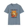 Unisex Softstyle T-Shirt Fierce Ramen Kitten Funny Chopsticks Forks Graphic Tee
