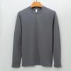 T-shirt Underwear for Men with Long Sleeves Solid Color Outer Wear Plush T-shirt for Men