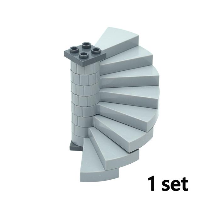 Stairs Building Blocks 30134 Base DIY Scene City Compatible Moc Bricks Construction Educational Creative Gift Toys for Children