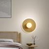 Nordic Wall Lamp Bedroom Bedside Lamp Modern and Simple Creative LED Wood Entrance Hallway Living Room Sofa Wall Lamp Atmosphere
