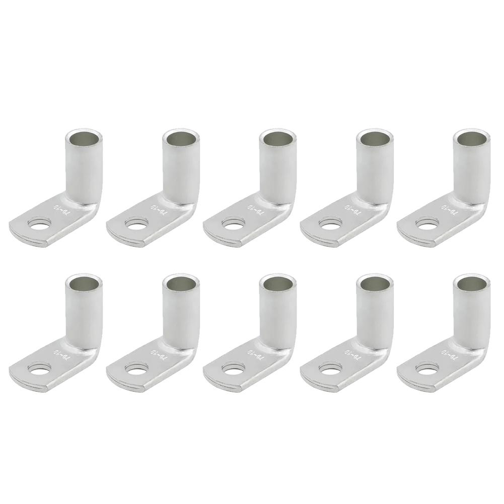 

10PCS Crimp Terminals T90-25/6 T90-25/10 T90-35/10 Tinned Copper Crimp Terminals For Wire And Cable Connectors Solar Power Parts
