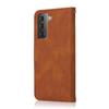 Applicable to Samsung S26 two-color leather case A27 contrasting color splicing retro card wallet protective case S24FE matte case