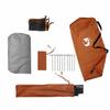 4 Person Camping Tent Grey and Orange Quick Release Waterproof