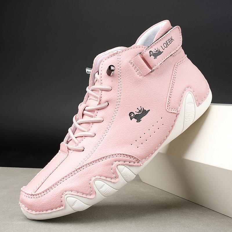 Ankle Boots for Men Outdoor Light Casual Leather Shoes for Men Male Waterproof Snow Boots 2024 High Top Sneakers zapatillas homb