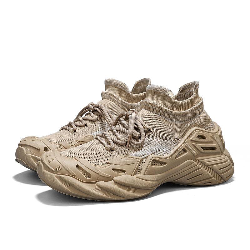 Casual socks shoes men's breathable fly-woven shoes student youth sports trendy shoes summer men's shoes