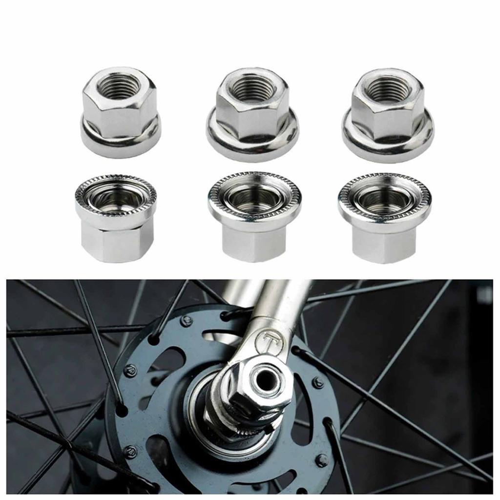 Axle Lock Nut Set – M9 & M10 Flower Drum , Flange Fastening Screws for Front and Rear Wheels