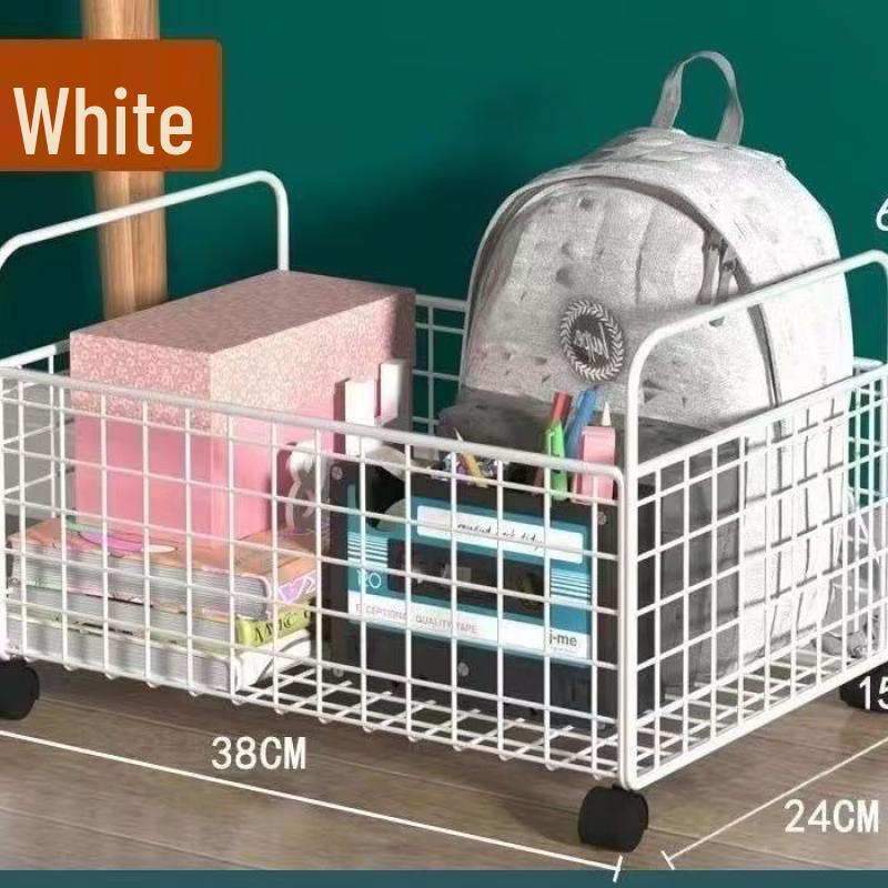 Rolling 2-Tier Storage Cart