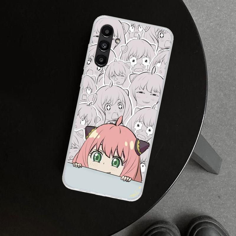 S-Spy Family Anya Phone Case Cover for Samsung Galaxy A17 A16 A26 A36 A56 A57 A37 A15 A25 A35 A55 A14 A24 A34 A54 A13 A23 A33 A5