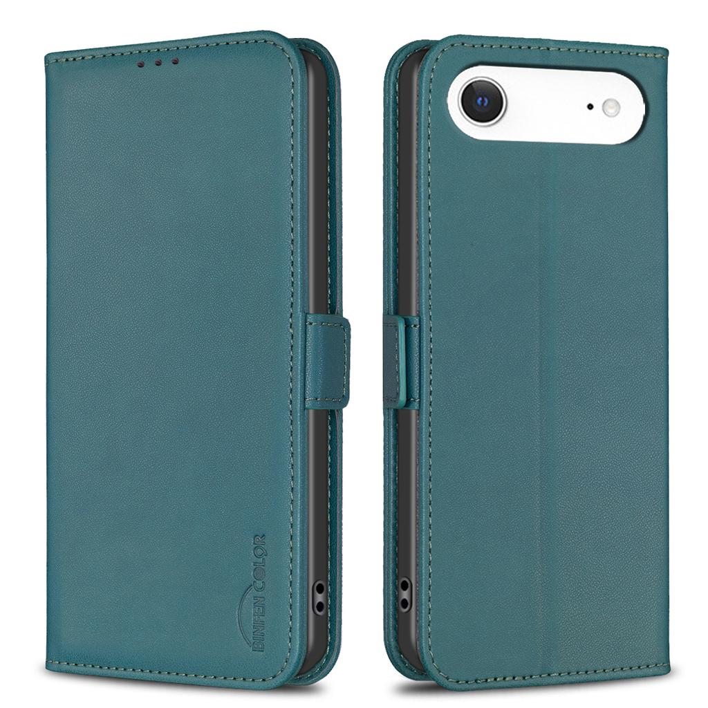 For iPhone 17 Air Case BINFEN COLOR BF31 PU Leather Flip Folio Phone Wallet Cover