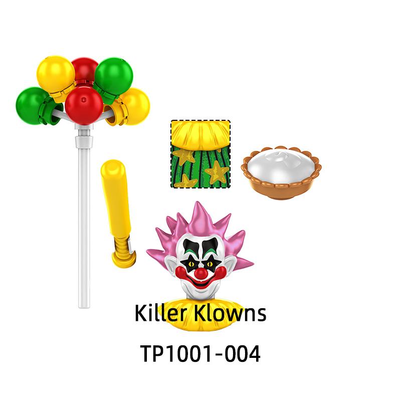The TP1001 Killer Klowns Action Figures Model Blocks MOC Bricks Set Gifts Toys