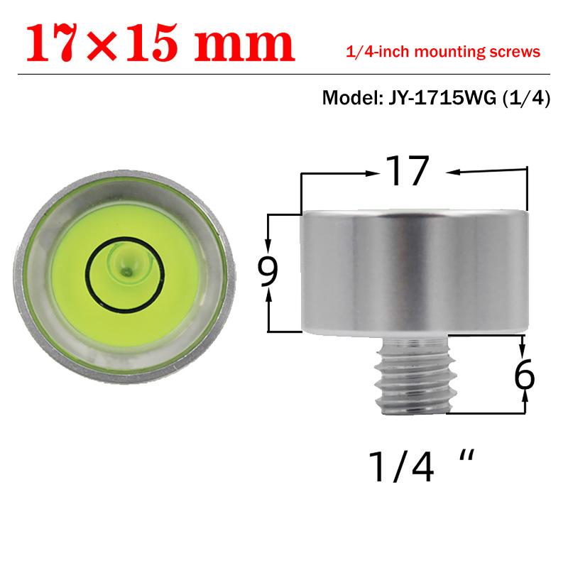 Bull'S Eye Level Bubble Small Bullseye Spirit Level Bubble Bead With Screw M6 1/4 Inch Leveling Tool With Nail 1Pcs