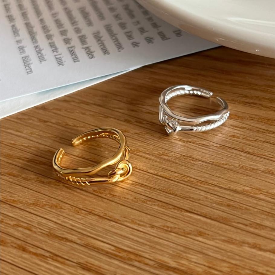 925 Heart Shape Entanglement Adjustable Rings For Women Ladies Rings Luxury Jewelry Jewellery Argent 925